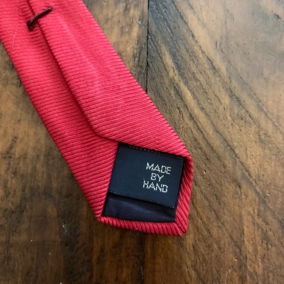 Vintage 90’s polo Ralph Lauren tie rare golf made by hand from pure silk red - Picture 8 of 11